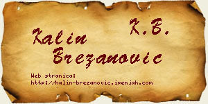 Kalin Brezanović vizit kartica